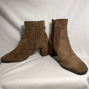 Browns Couture Chic Brown Suede Ankle Booties